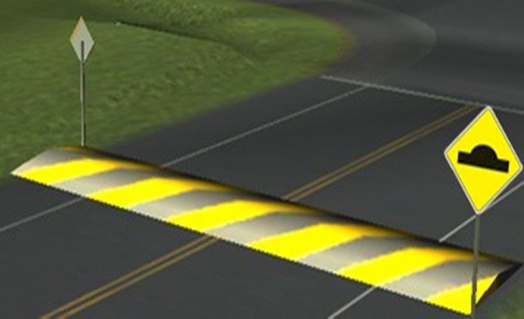 Vereador Adriano Martins pede pintura dos quebra-molas na Avenida  Luiz Alves filho, estendendo em todo município