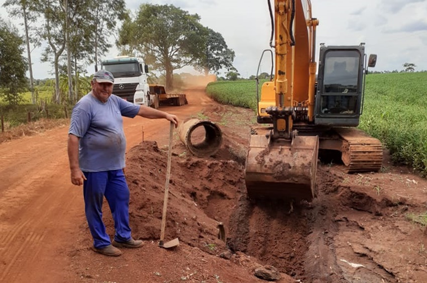 Vereador Agnaldo Manso agradece obras na Zona Rural do município