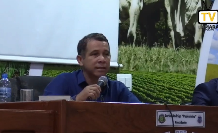 Vereador Carlos Rodrigo se despede da presidência da Câmara Municipal